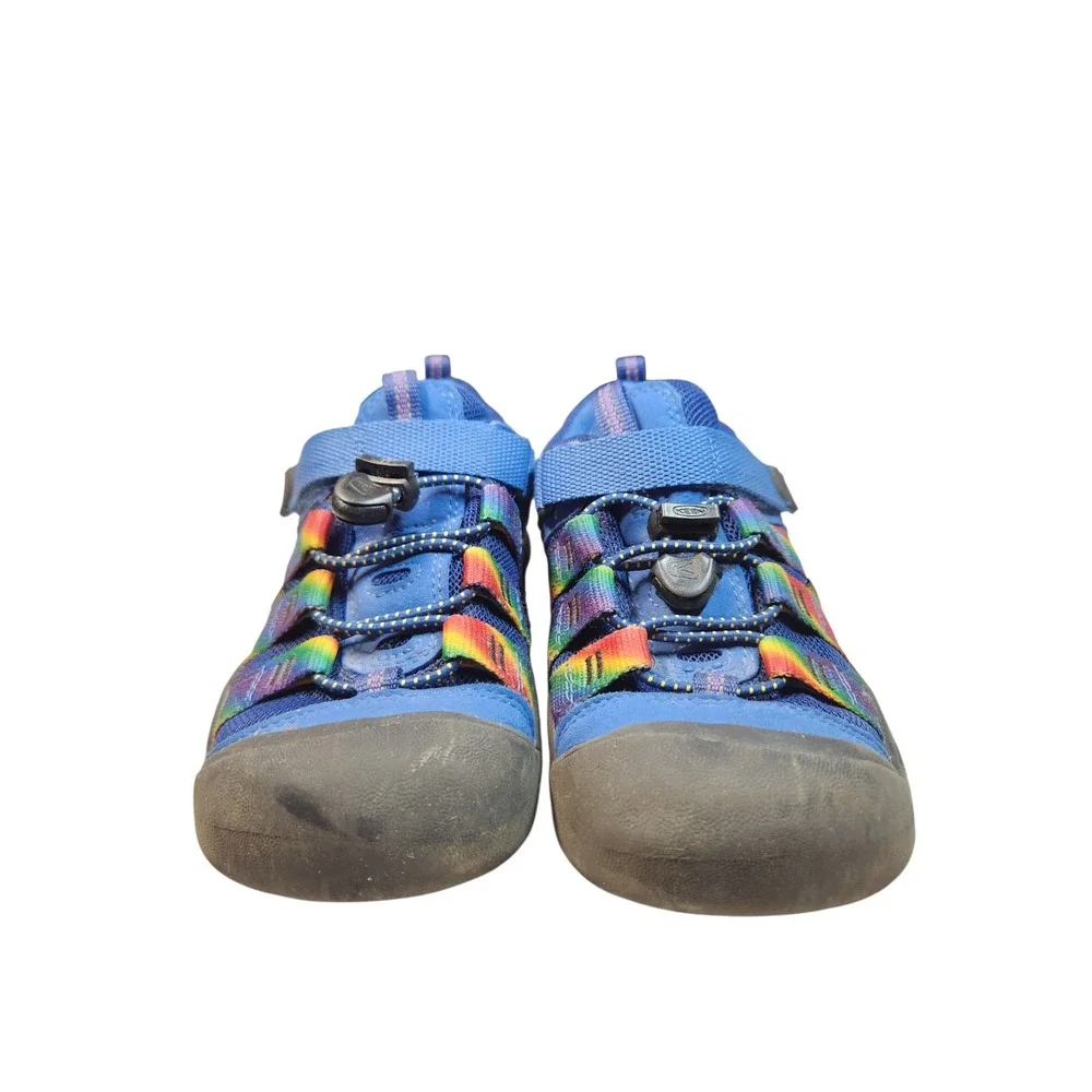 KEEN Kids Newport H2SHO Rainbow Bright Cobalt Blue Mesh Water Sneaker Sandal 1